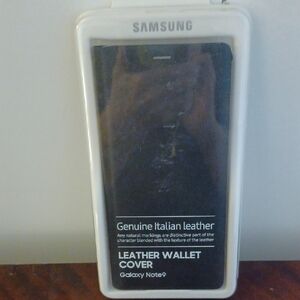 Samsung GENUINE ITALIAN LEATHER Wallet Cover Galaxy NOTE 9 NEW sealed